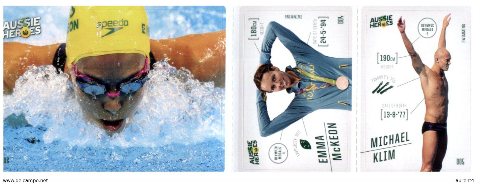 (XX 5) Australian Aussie Heroes - Olympic & Paralympic Games 2020 (part Of Collectable Supermarket) Swimming - Zwemmen