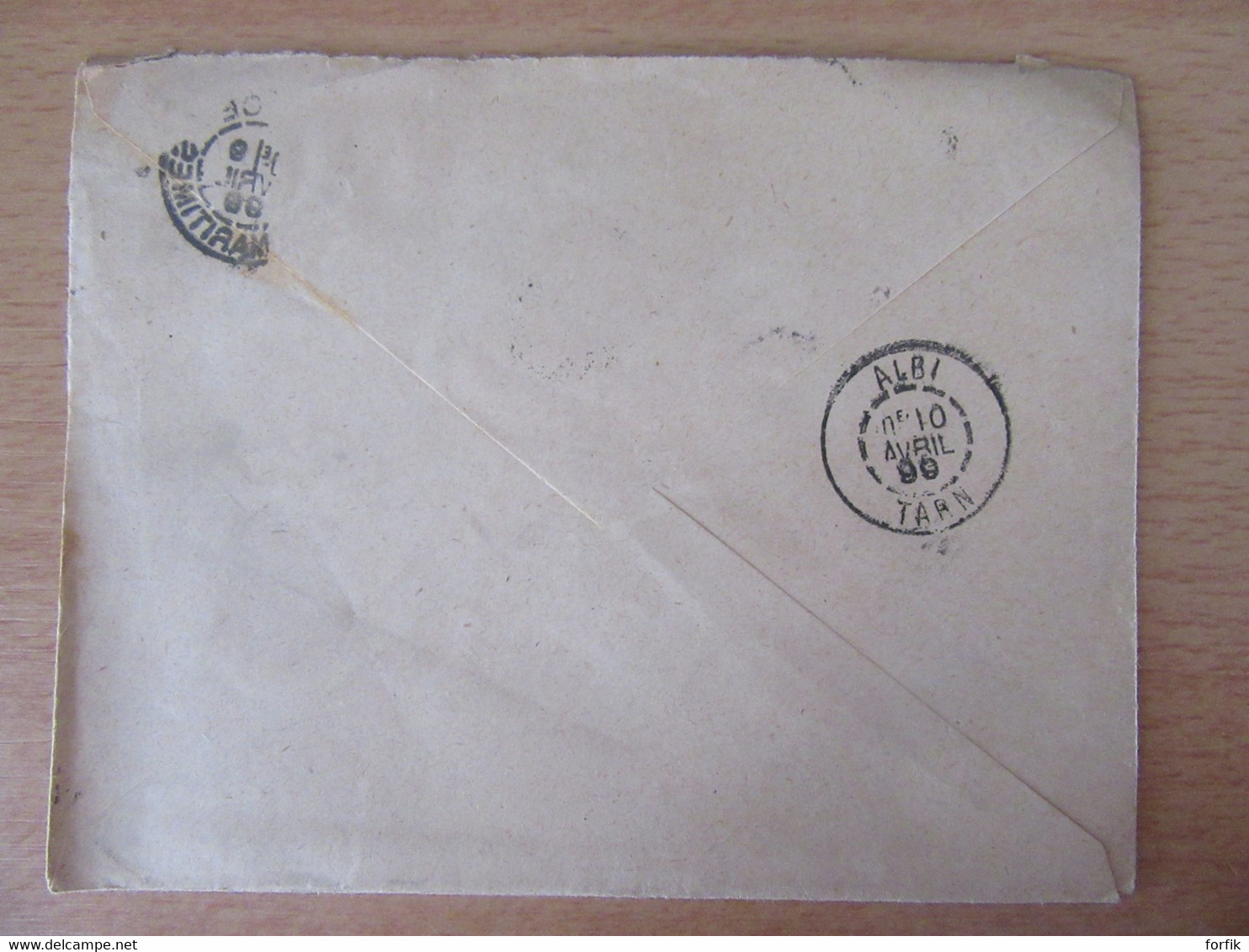 France - Timbre Sage 5c N°106 (Bande De 3) Sur Enveloppe Entre Nice Et Albi - 1899 - 1877-1920: Période Semi Moderne