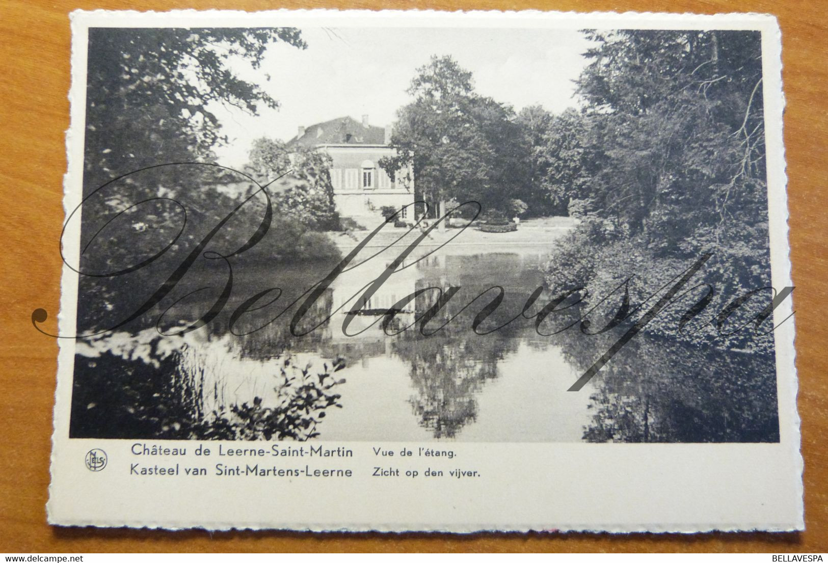 Sint-Martens-Leerne. Kasteel . Franse Tuin & Vijver - Deinze