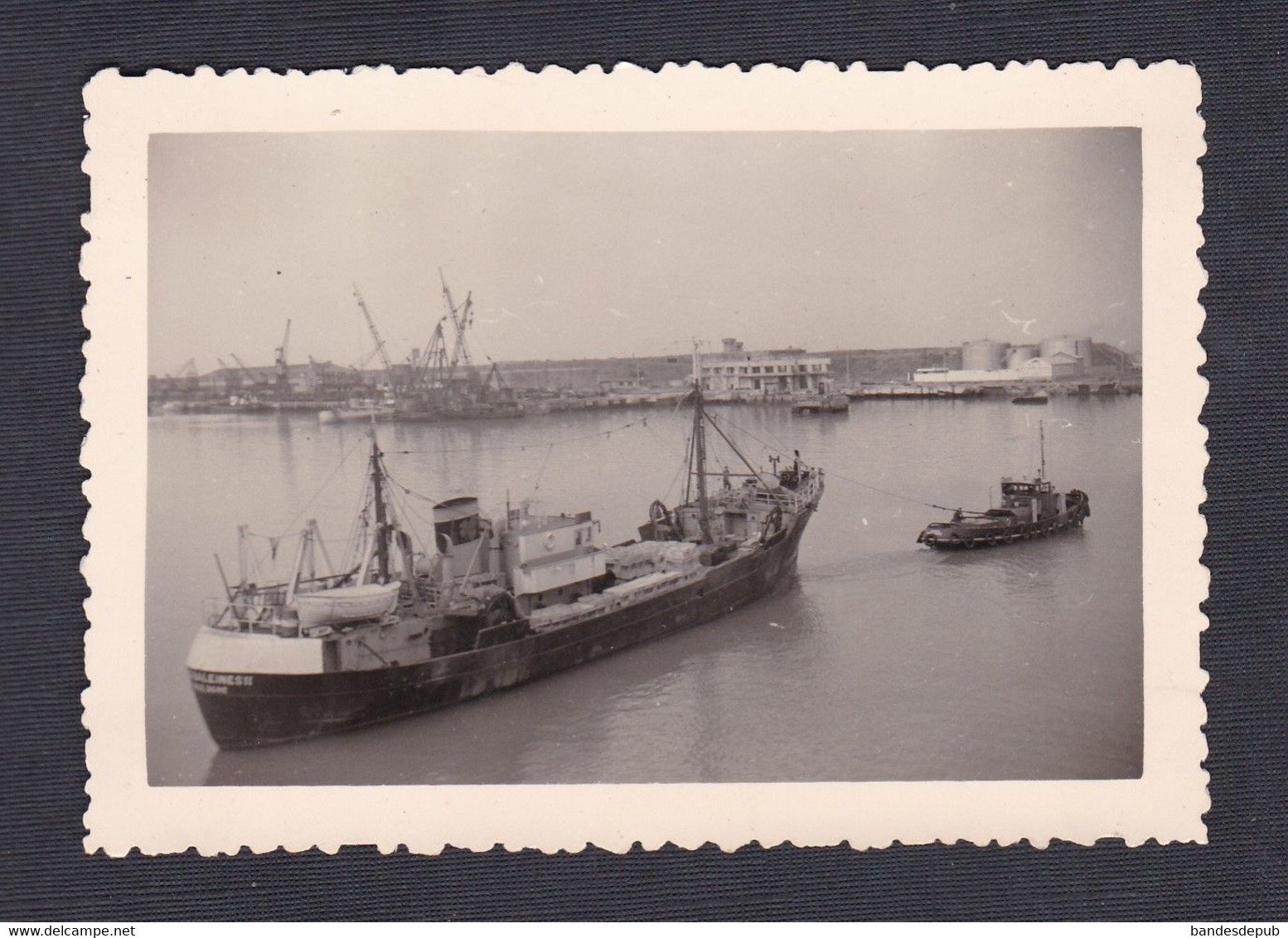 Photo Originale Vintage Snapshot Boulogne Sur Mer Départ Pour La Grande Pêche ( Bateau Pecheur  48048) - Places