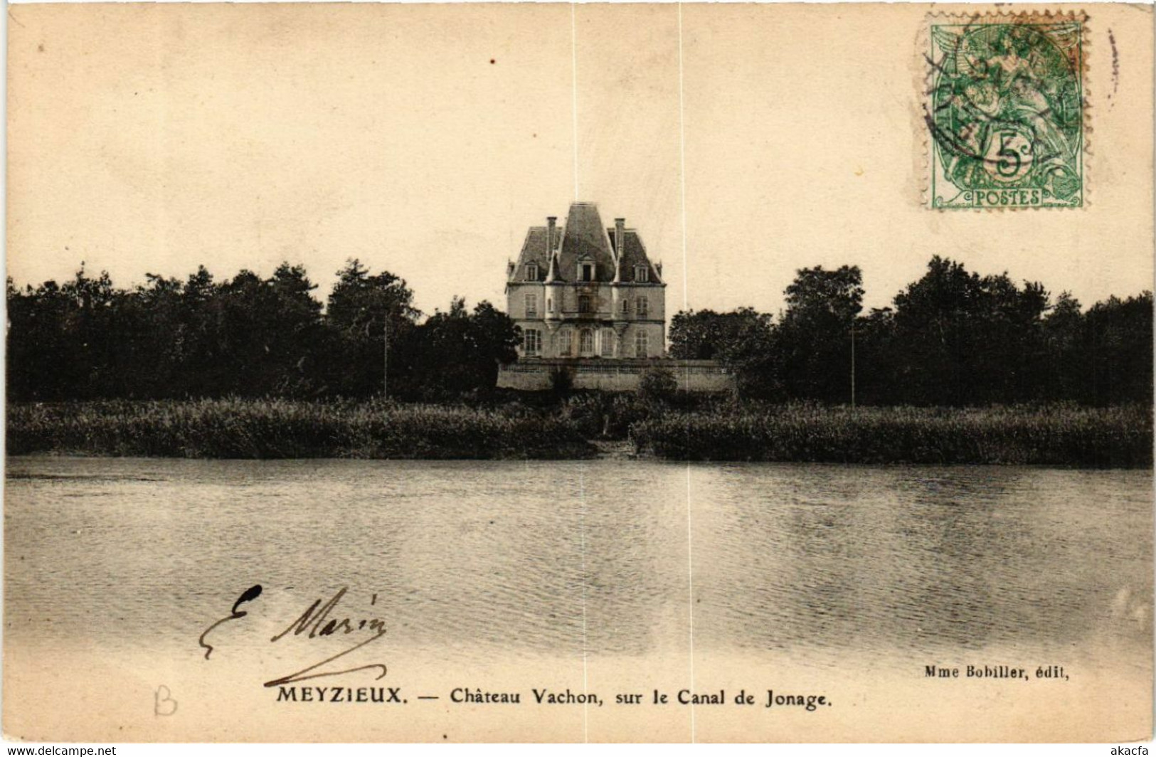 CPA AK MEYZIEUX Chateau VACHON Sur Le Canal De Jonage (463136) - Meyzieu
