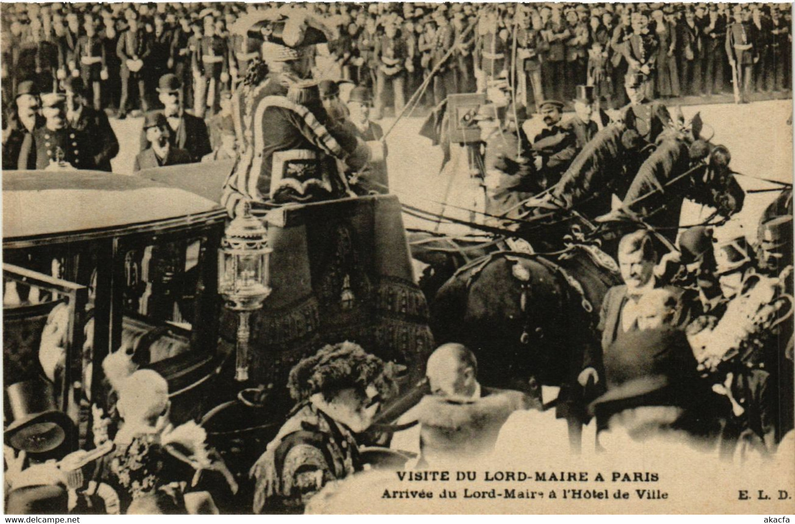 CPA PARIS 4e Visite Du Lord Maire. Arrivée A L'Hotel De Ville (464248) - Empfänge