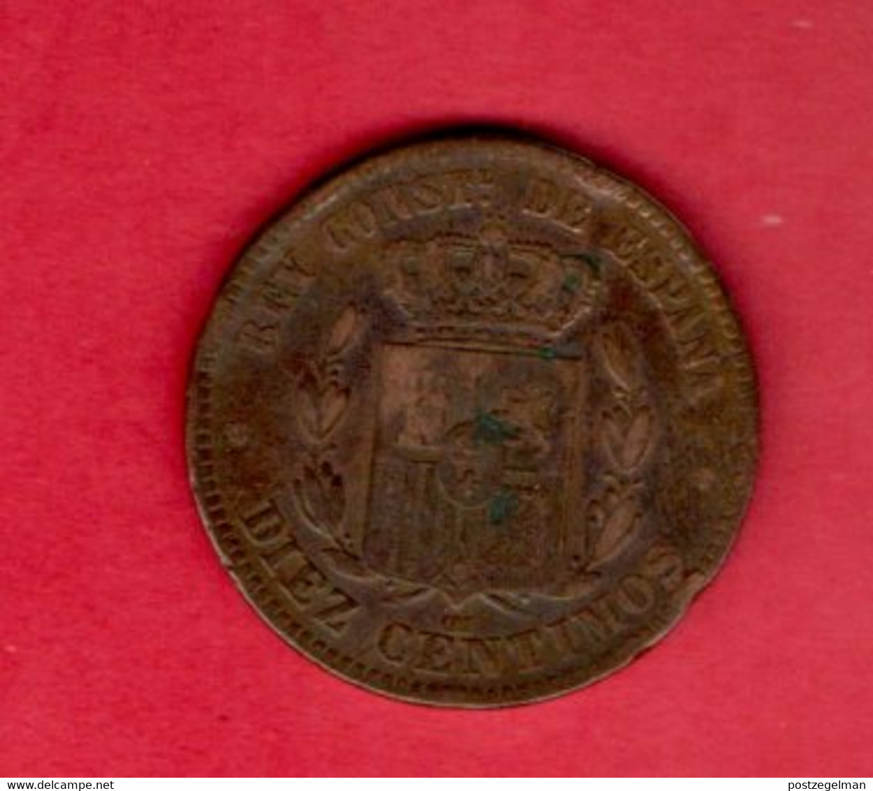 SPAIN, 1879, 10 Centimos, Alphonso XIII, My Scannr. C3960 - Monedas Provinciales