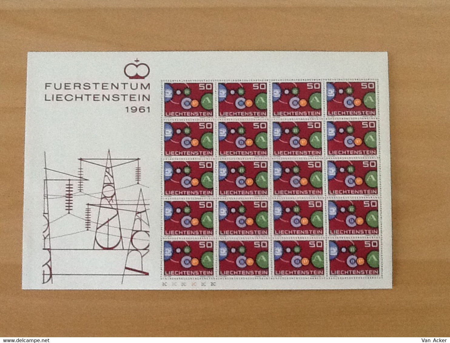 Liechtenstein Mi.414** Europa 1961. - Unused Stamps
