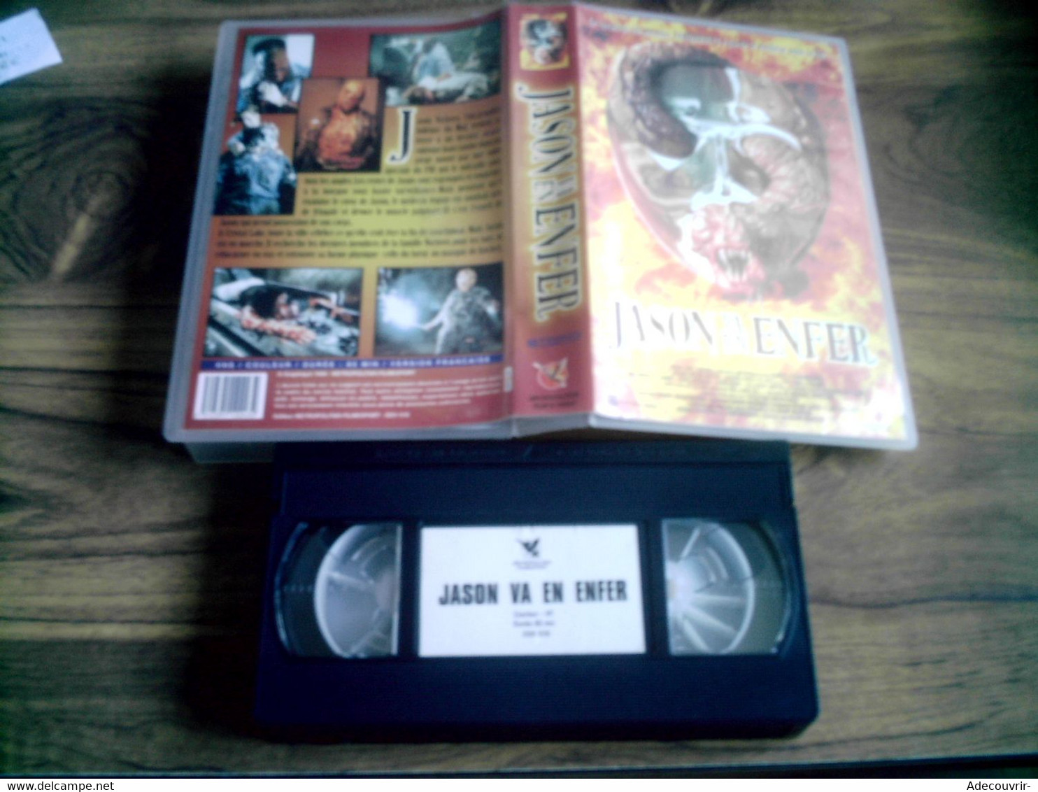 Vhs Cassette Vidéo Horreur Jason Va En Enfer - Horror