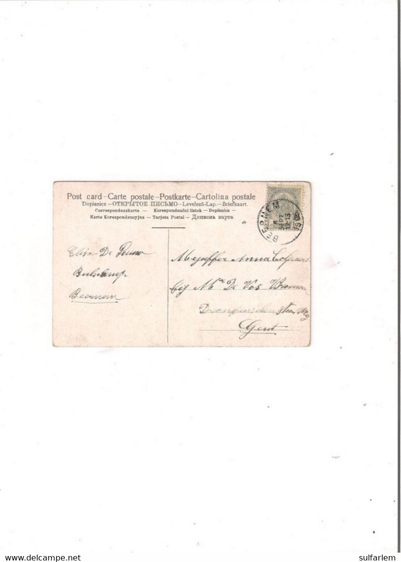 Belgiquecarte Postale  Oblitération BEERNEM 1905 - Beernem
