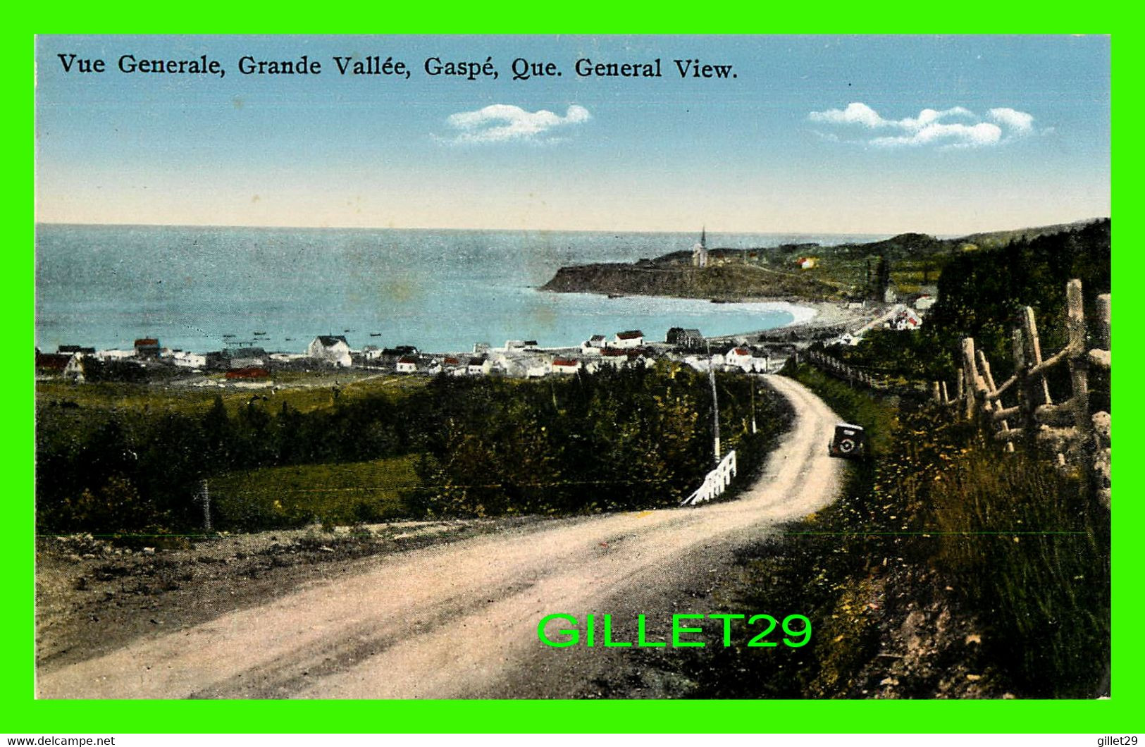 GASPÉ, QUÉBEC - VUE GÉNÉRALE, GRANDE VALLÉE - NOVELTY MFG CO LTD - - Gaspé