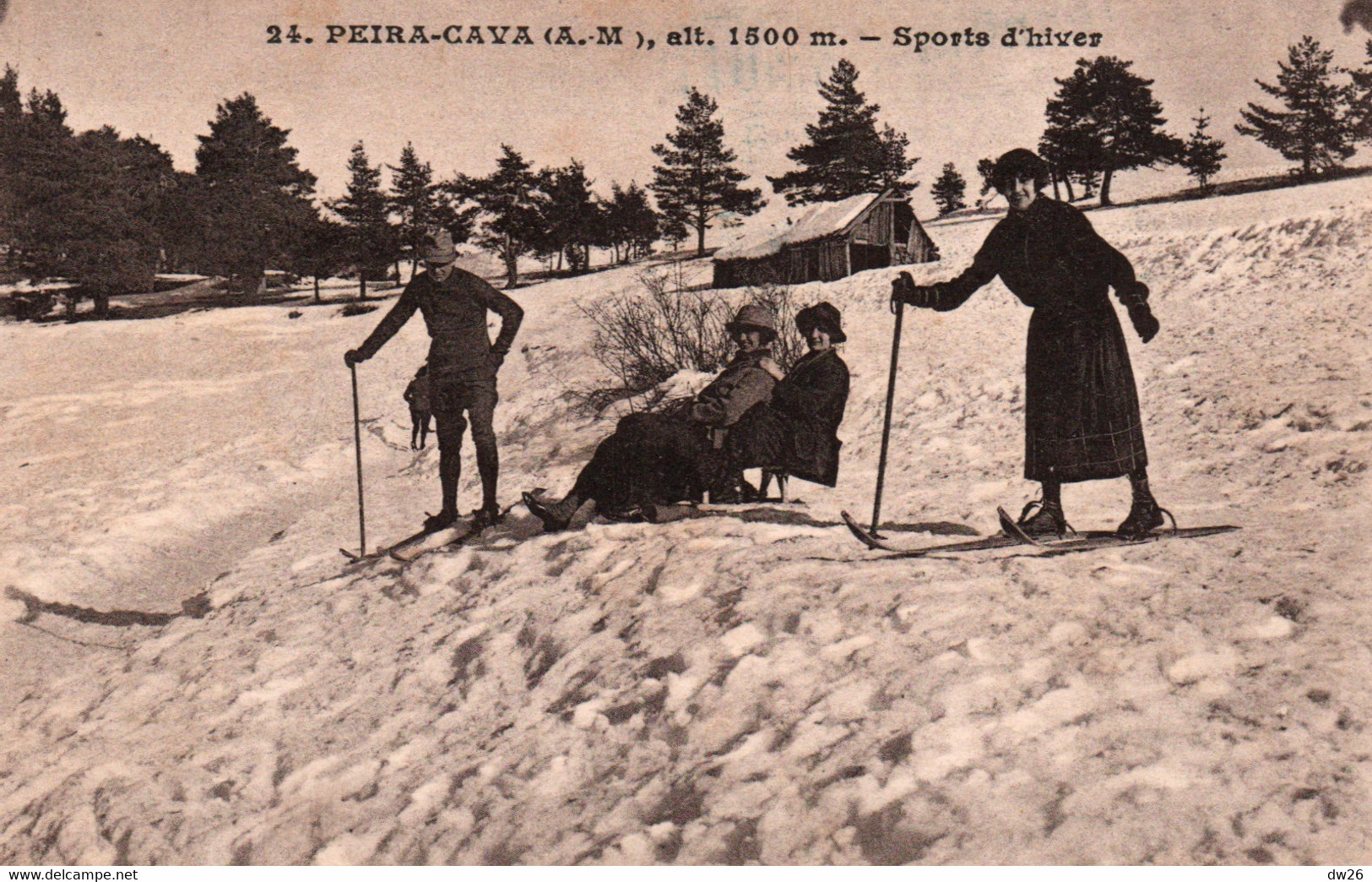 Sports D'hiver - Peira-Cava (Alpes-Maritimes) Ski Et Luge - Carte Gal N° 24 - Sports D'hiver