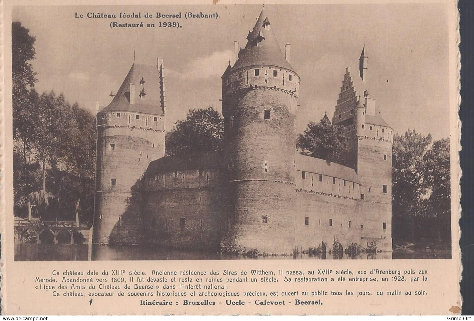 Le Château Féodal De Beersel - Postkaart - Beersel