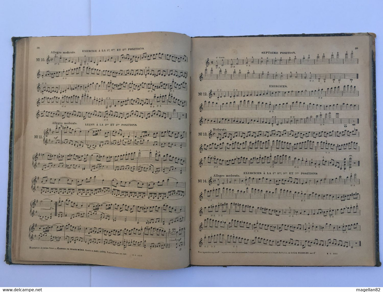 Méthode de Violon par F. MAZAS. Partition. Archet. Note de Musique. Gammes. Violoniste. Solfège