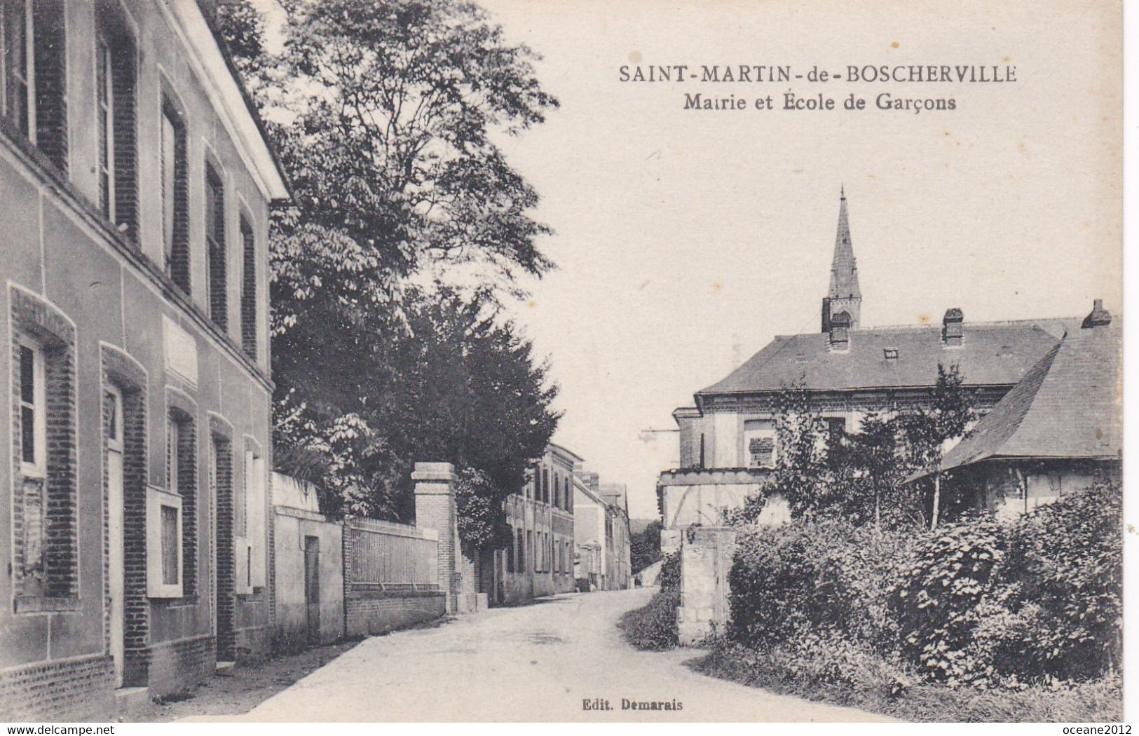 76 Saint Martin De Boscherville. Mairie Et école De Garçons - Saint-Martin-de-Boscherville