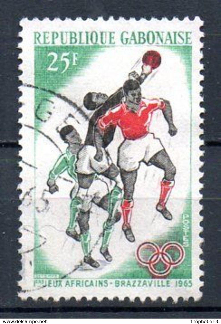 GABON. N°182 Oblitéré De 1965. Football Aux Jeux Africains De Brazzaville. - Usati