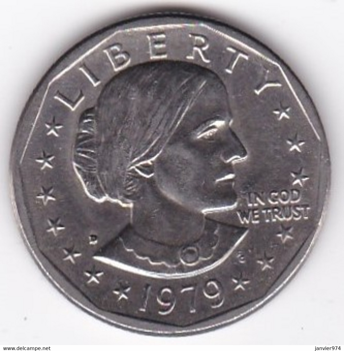 Etats Unis One Dollar 1979 D Denver, Susan B. Anthony. En Cuivre Plaqué Cupronickel,  KM# 207 - 1979-1999: Anthony