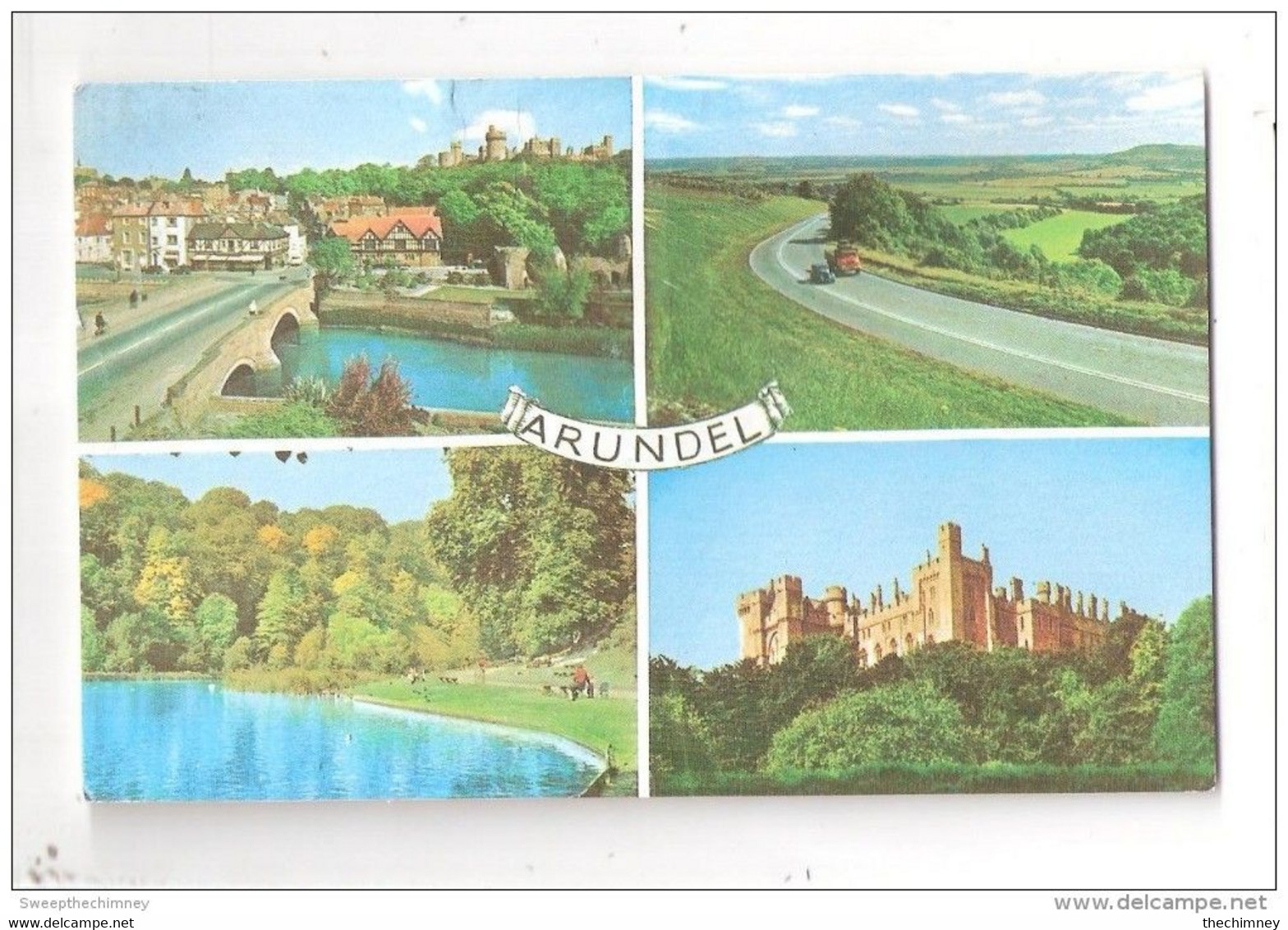 ARUNDEL MULTIVIEW POSTCARD BENNETT PUBLICATIONS LENHAM KENT UK POSTCARD - Arundel