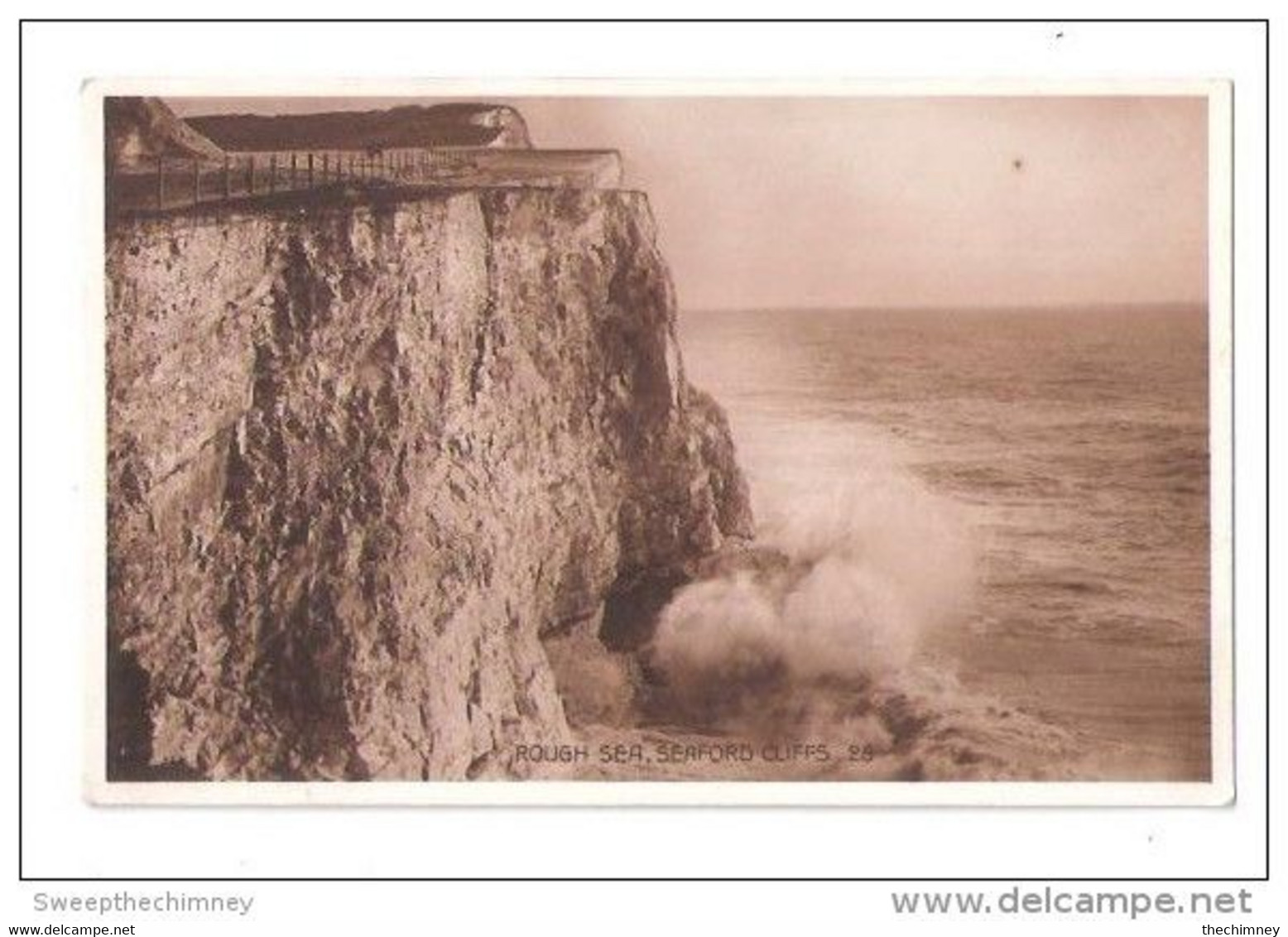 RP ROUGH SEA SEAFORD CLIFFS No.28  SOUTH DOWNS SERIES Sussex UNUSED - Altri & Non Classificati