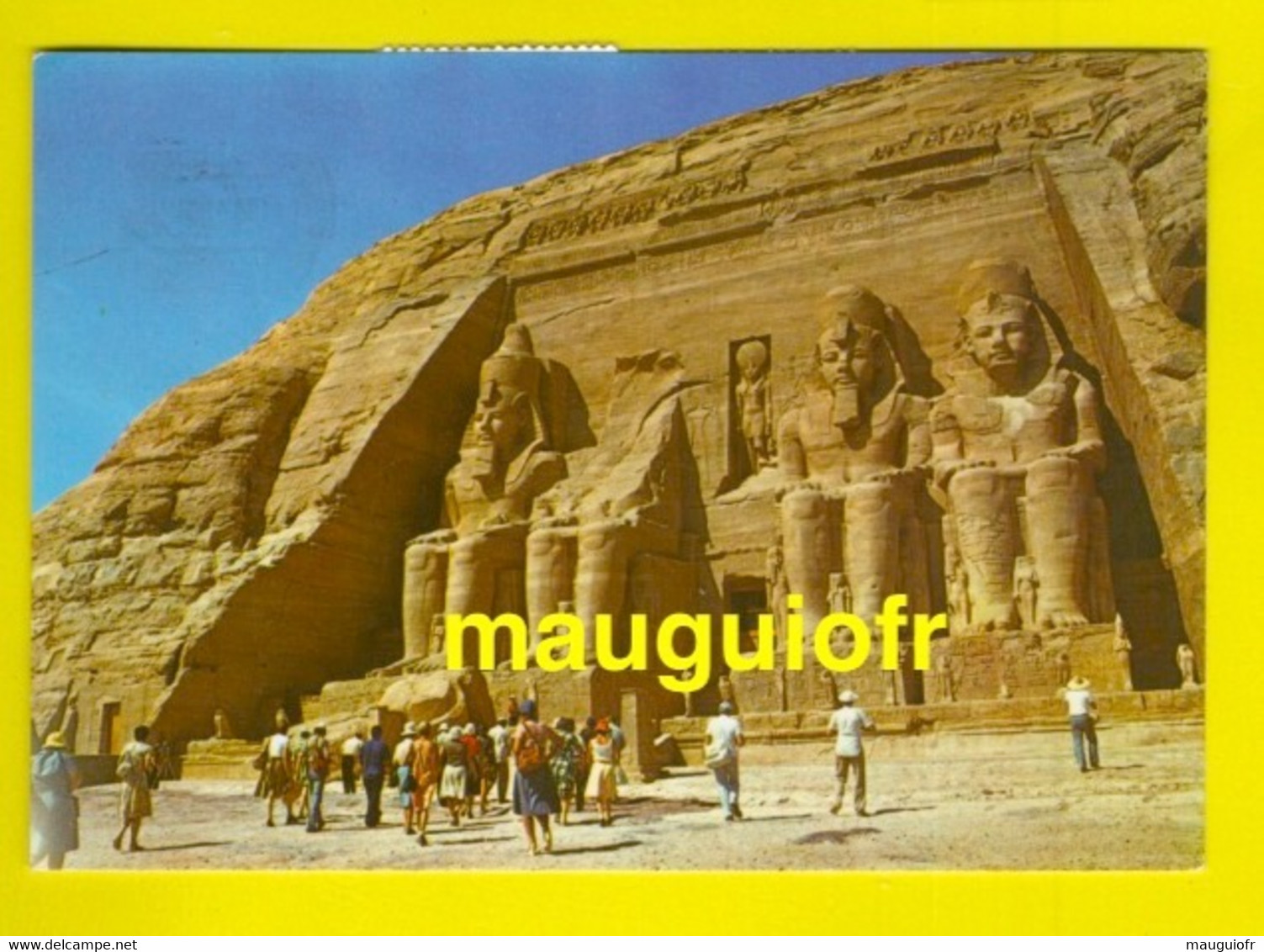 EGYPTE / VUE GENERALE DU TEMPLE D'ABU SIMBEL - Temples D'Abou Simbel