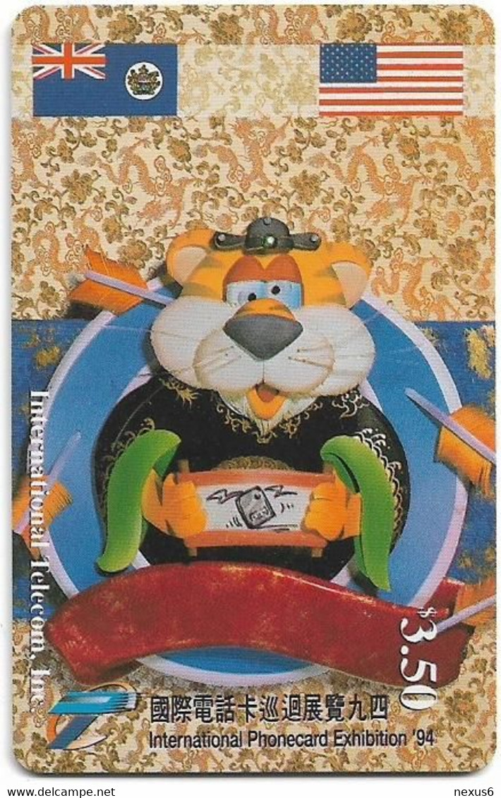 Alaska - Intl. Telecom INC - Phonecard Expo 94 Tiger, SC7, 11.1994, 3.50$, 5.000ex, Mint - Chipkaarten