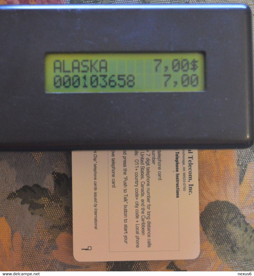 Alaska - Intl. Telecom INC - Visit Alaska, SC7, 09.1994, 20U, 15.000ex, Mint - [2] Chipkarten