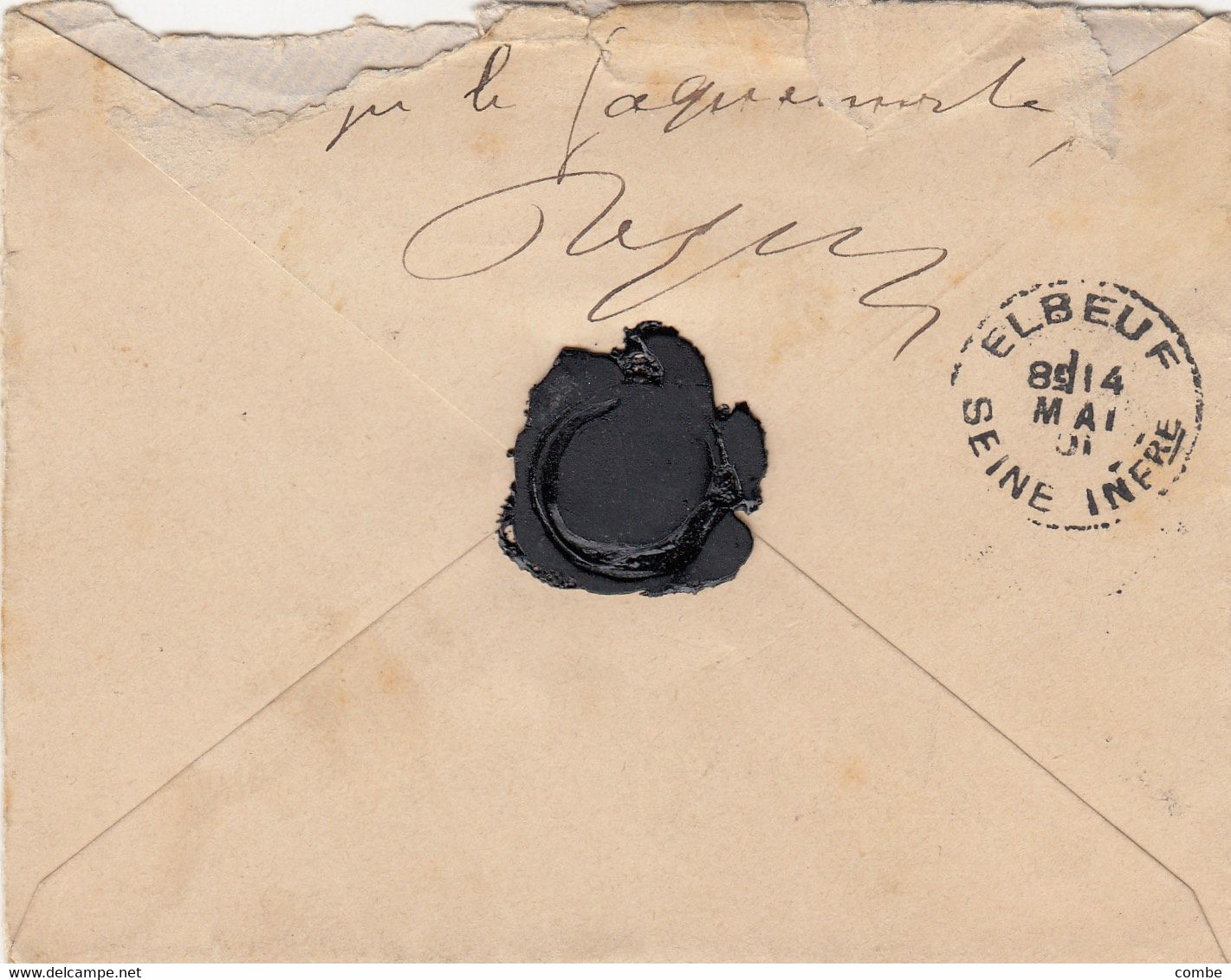 LETTRE. 20 AVRIL 1901. CORPS D'OCCUPATION DE MADAGASCAR. CORces DES ARMEES. DIEGO-SUAREZ. VERSO ARRIVEE ELBEUF 14 5 01/2 - Covers & Documents