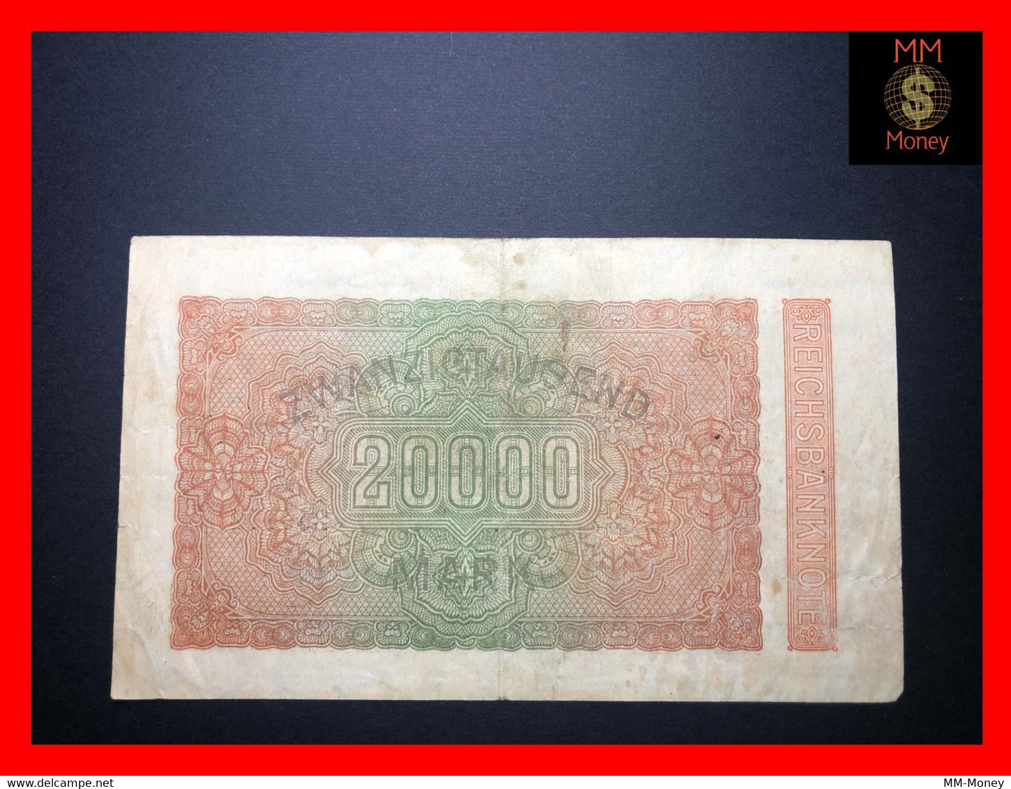 GERMANY 20.000  20000 Mark  20.2.1923  P.  85 B    VF - 20000 Mark