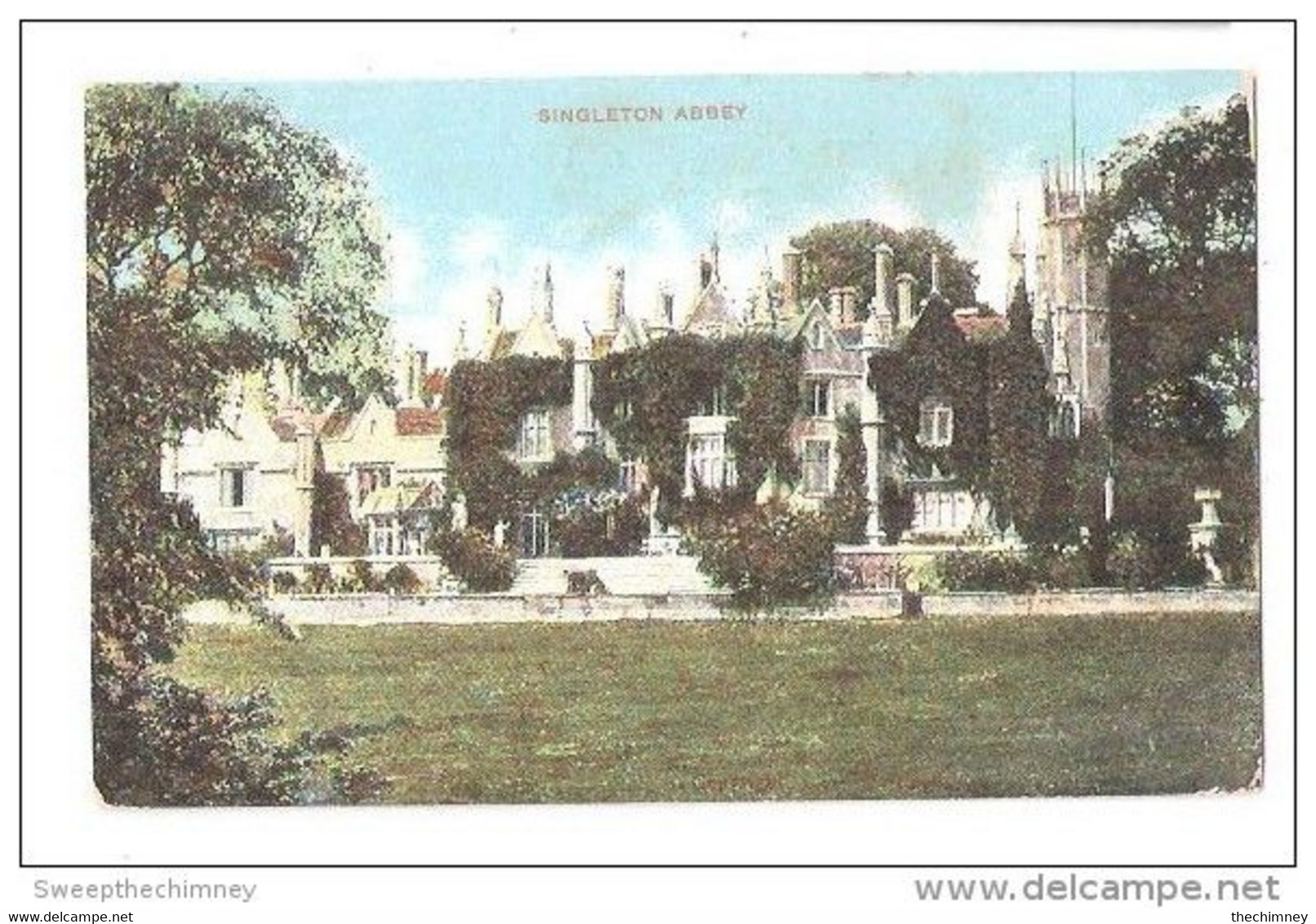 SWANSEA SINGLETON ABBEY OLD COLOUR POSTCARD WALES UNIVERSITY COLLEGE OF WALES - Glamorgan