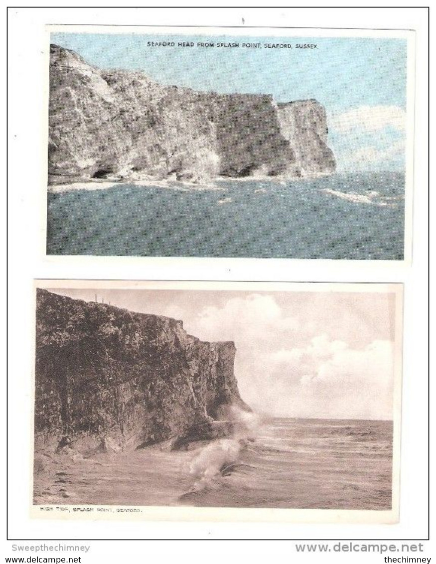 2 Two Postcards Showing  SEAFORD HEAD SEAFORD Sussex NR EASTBOURNE - Autres & Non Classés