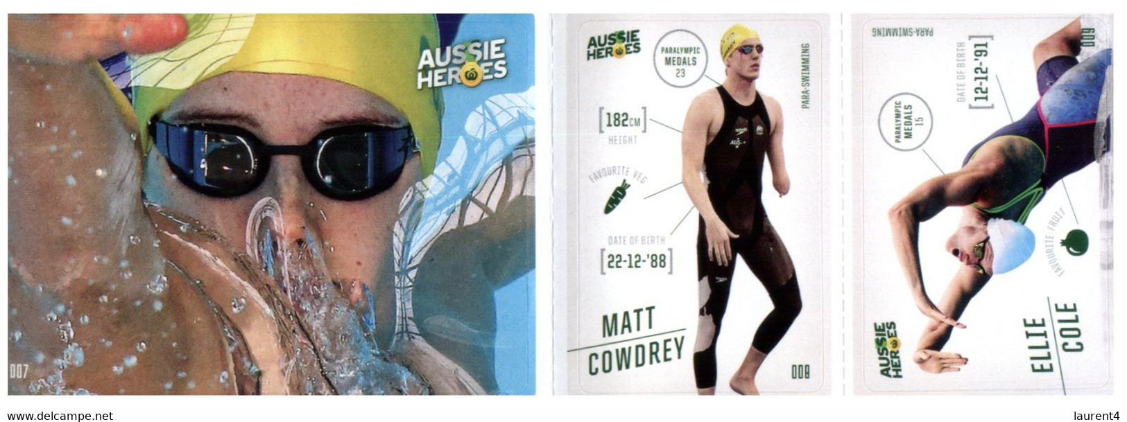 (XX 8) Australian Aussie Heroes - Olympic & Paralympic Games 2020 (part Of Collectable Supermarket) Swimming - Schwimmen