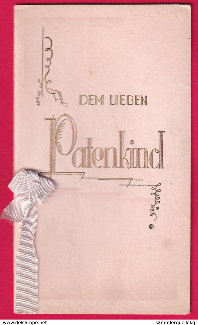 Prägekarte Aufklappbare Von 1941/1942, Dem Lieben Patenkind - Autres & Non Classés