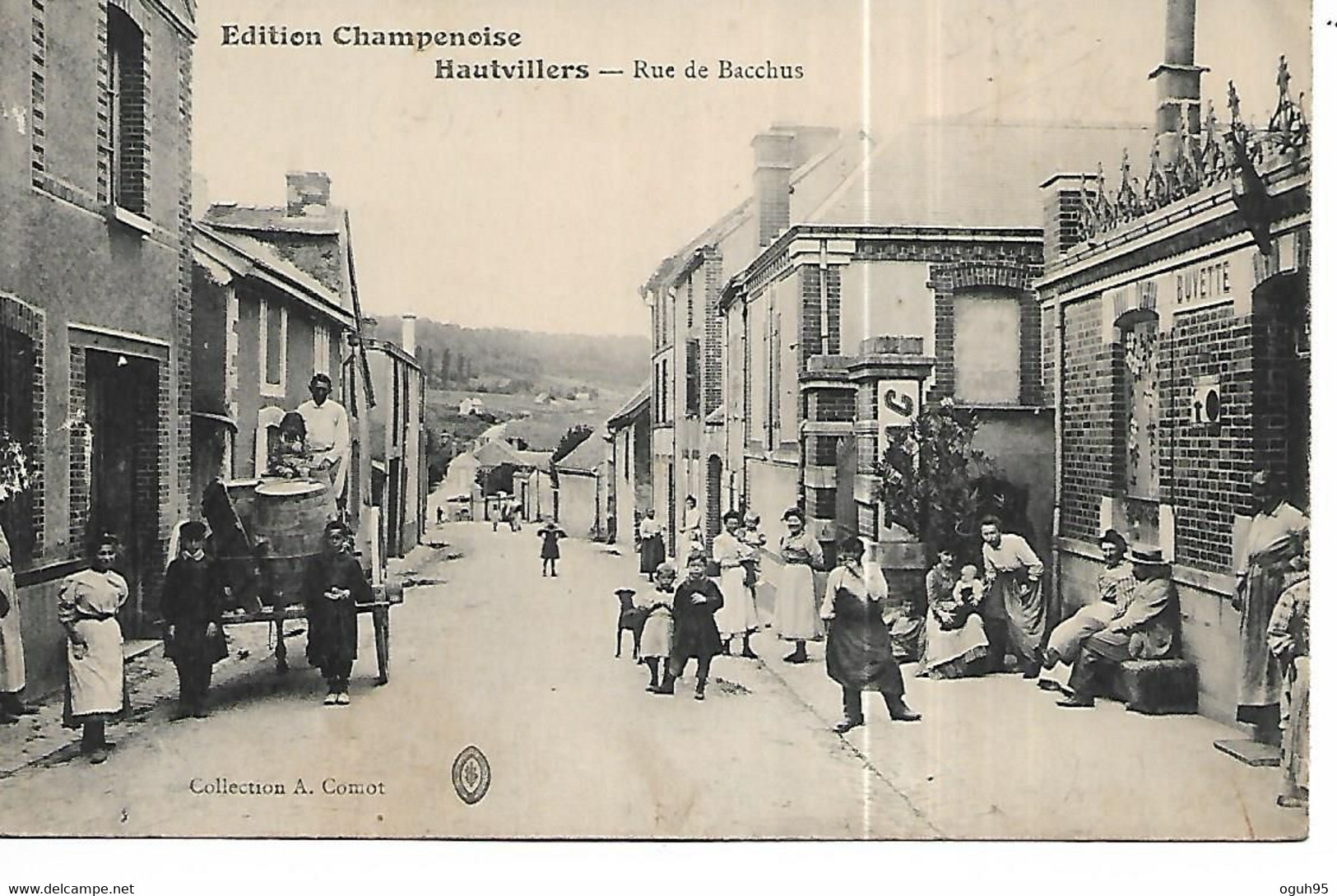 51 - HAUTVILLERS - Rue De Bacchus  (Très Belle Animation) - Other & Unclassified