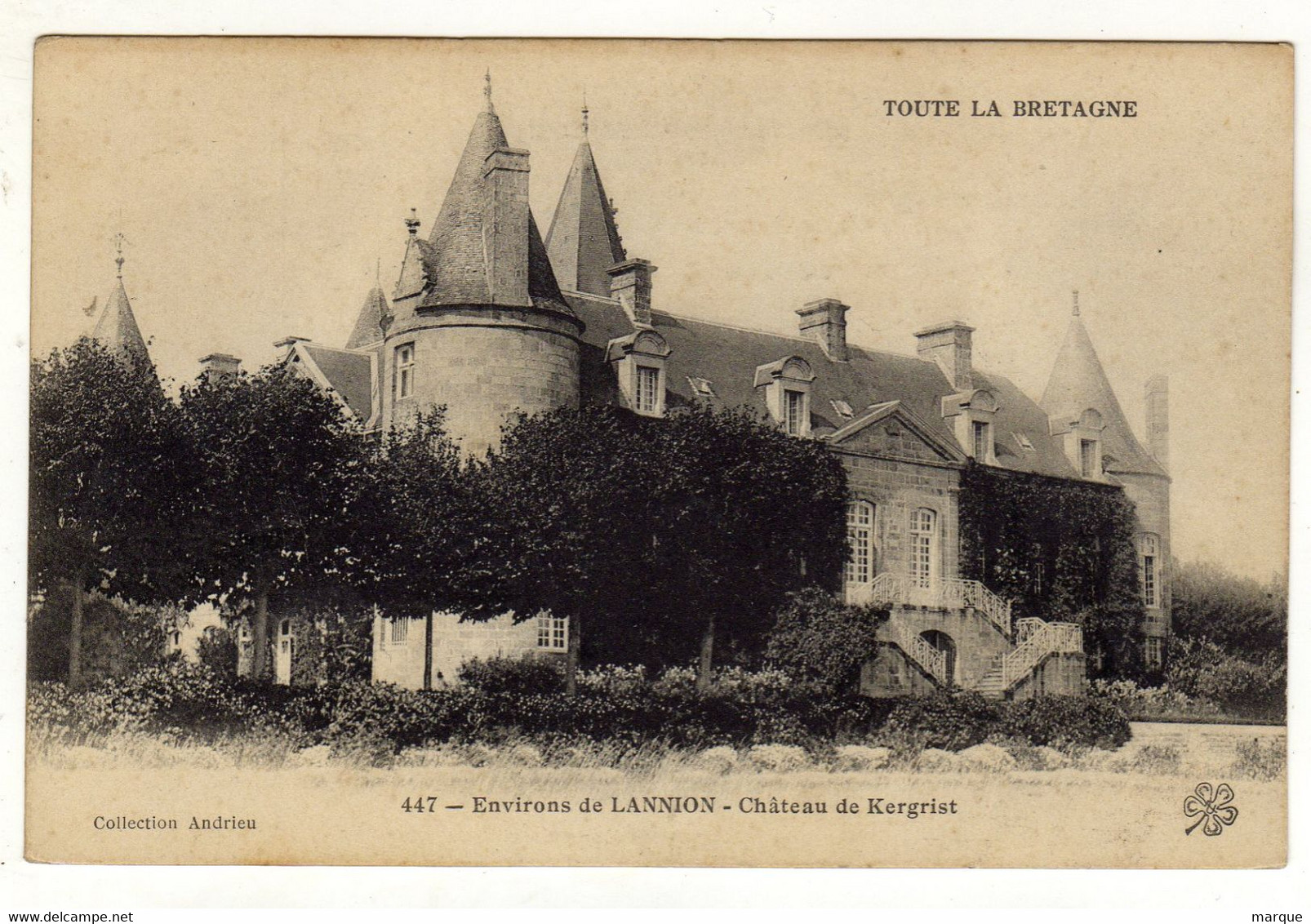 Cpa N° 447 Environs De LANNION Château De Kergrist - Lannion