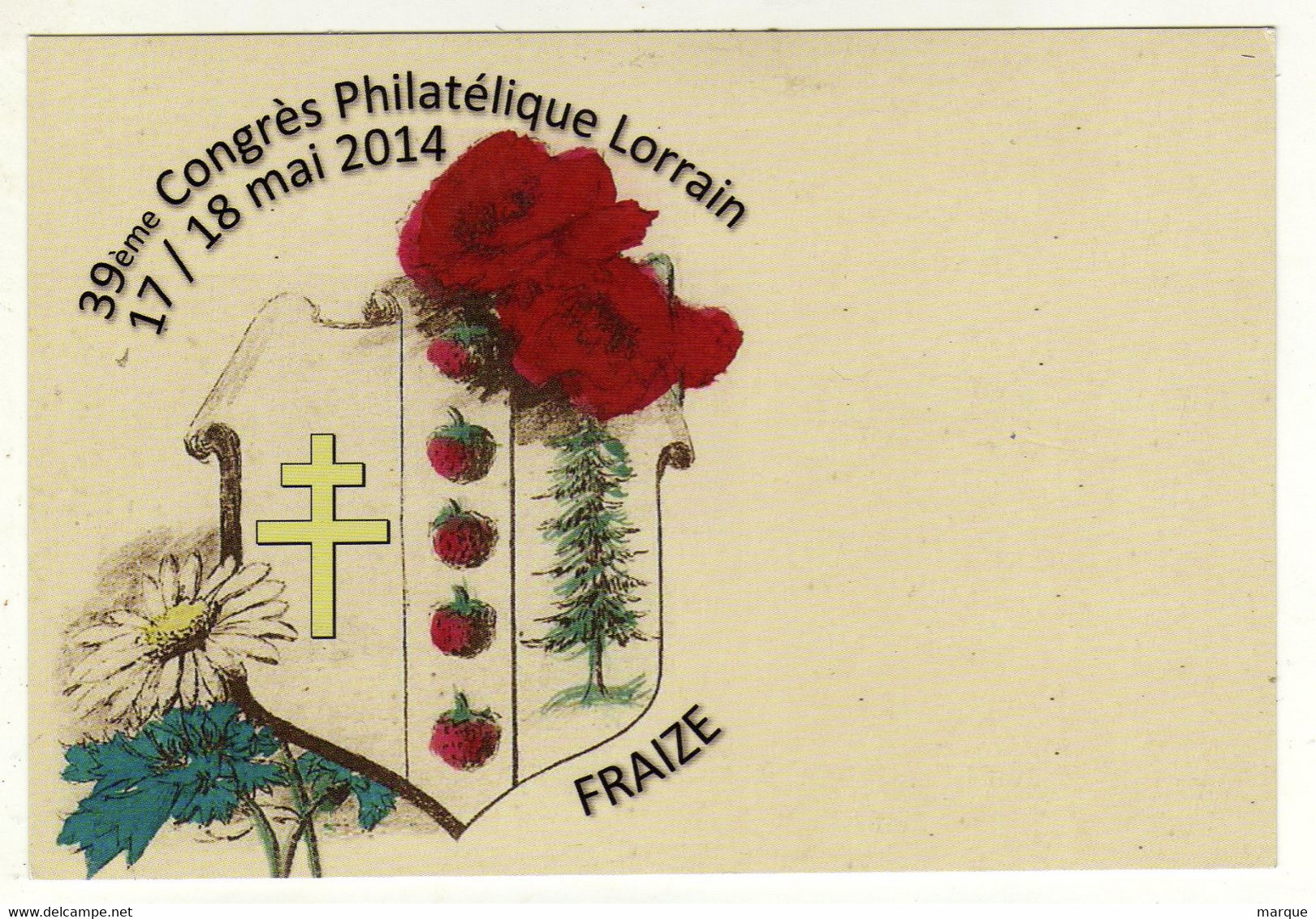 Cpm FRAIZE 39ème Congrès Philatélique Lorrain 17/18 Mai 2014 - Fraize