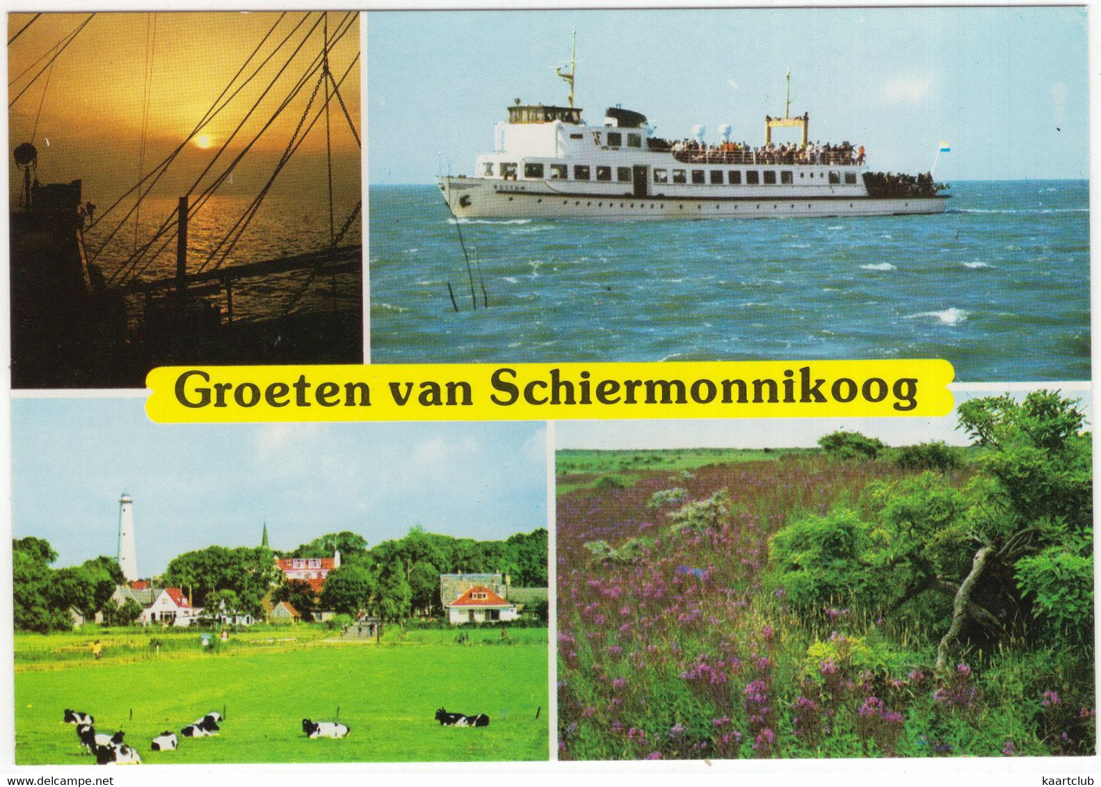 Groeten Van Schiermonnikoog - O.a. Watertoren, Veerboot 'Rottum' - (Nederland/Holland) - L 3968 - Ferry - Schiermonnikoog