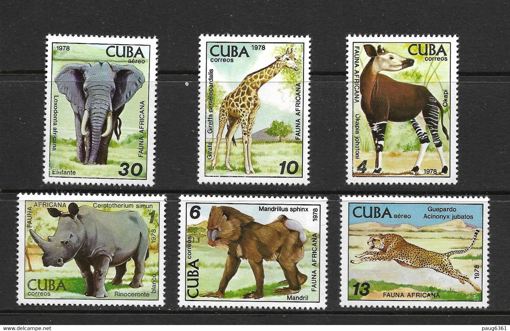 CUBA  1978 ANIMAUX-ZOO DE LA HAVANE  YVERT N°2081/84-A304/05 NEUF MNH** - Autres & Non Classés