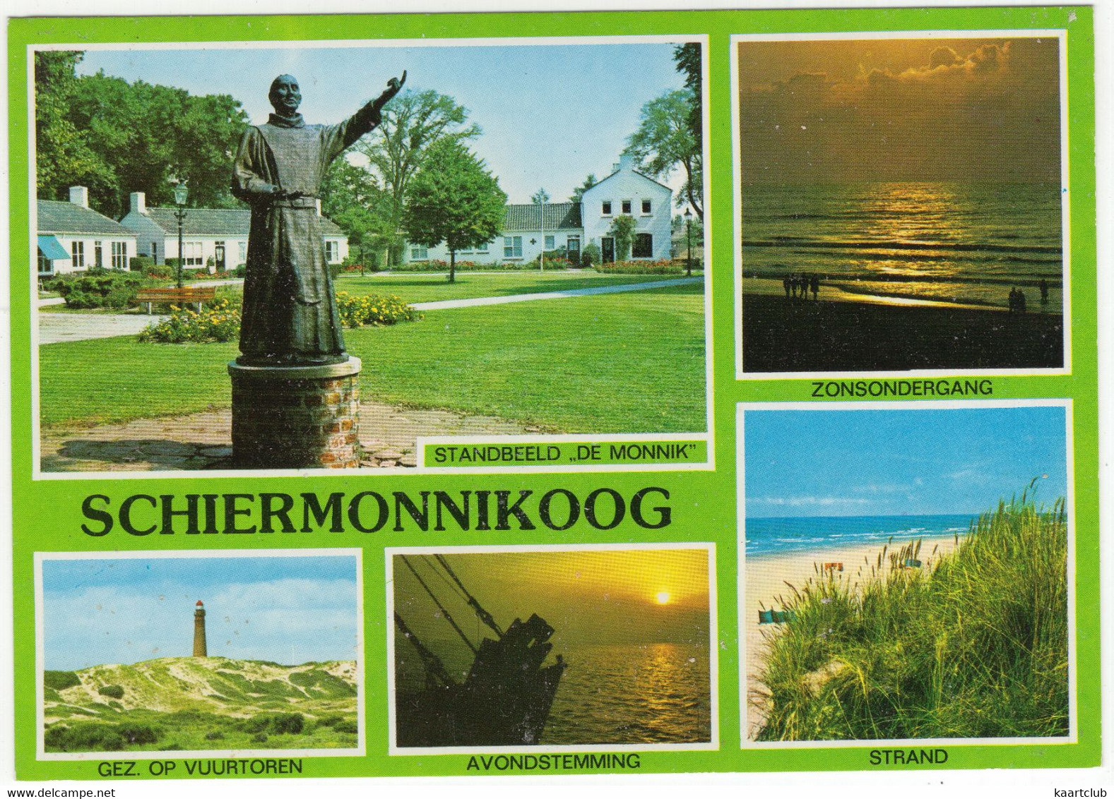 Schiermonnikoog - O.a. De Monnik, Vuurtoren, Strand, Zonsondergang - (Nederland/Holland) - L 5095 - Phare/Lighthouse - Schiermonnikoog