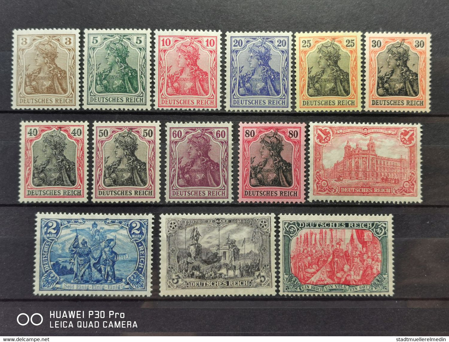 Deutsche Reich Mi-Nr. 84 Ll - 97 Ll  MNH Postfrisch Guten Erhaltung - Ungebraucht