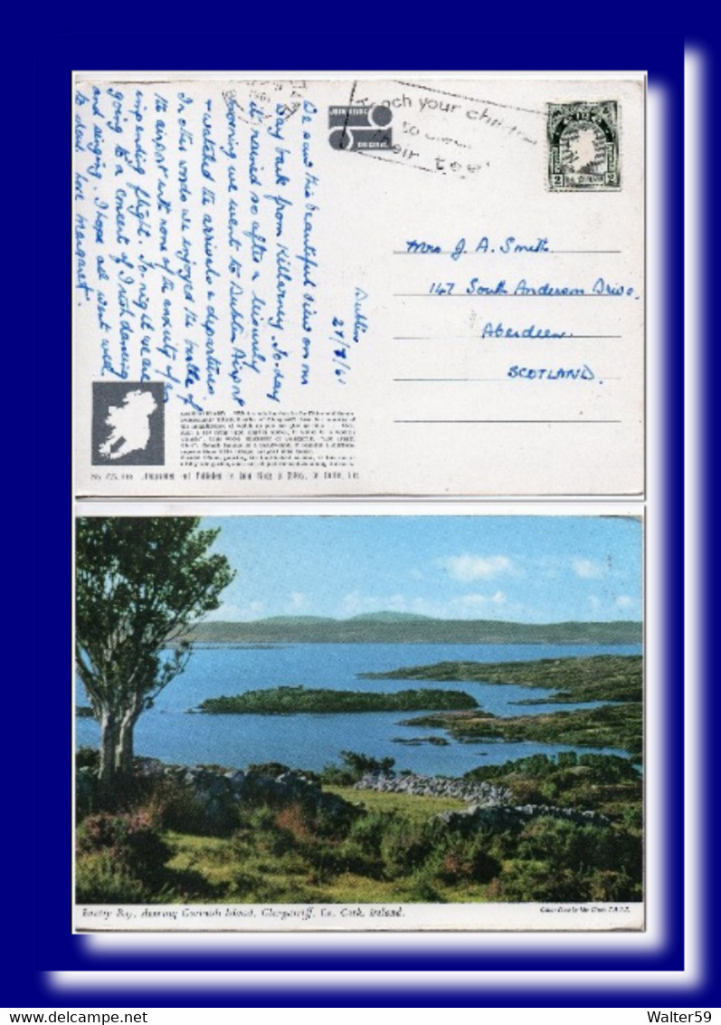 1961 Ireland Eire Postcard Bantry Bay Posted To UK - Covers & Documents