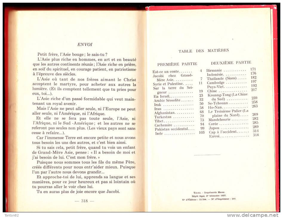 François Marion - Jacobi En Asie / Cours Moyen & Supérieur - Éditions Ligel - ( 1957 ) . - 0-6 Ans