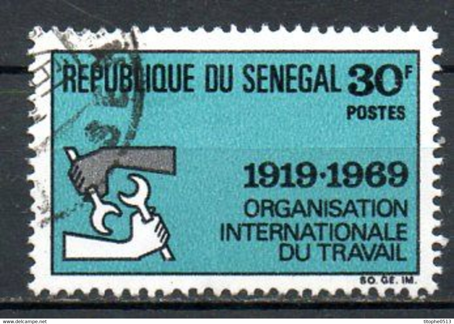 SENEGAL. N°318 De 1969 Oblitéré. OIT. - IAO