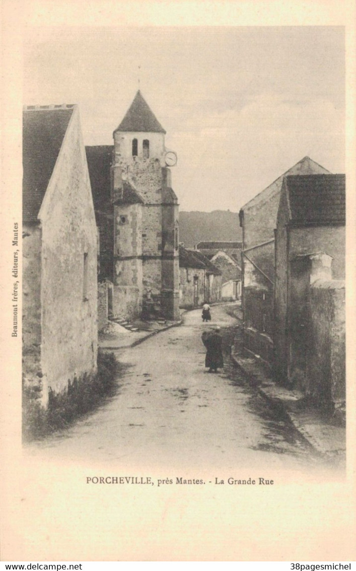 H1208 - PORCHEVILLE - D78 - La Grande Rue - Porcheville