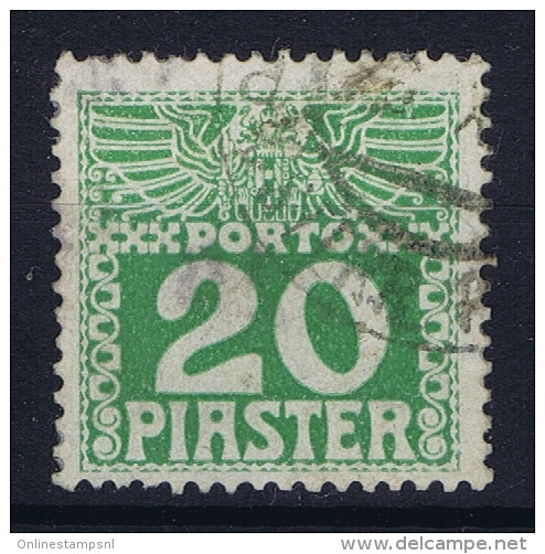 Austria Levante  Porto Mi Nr 13 Ya Dunnes Papier  0.1 Mm Gestempelt/used/obl. Light Colour - Levante-Marken