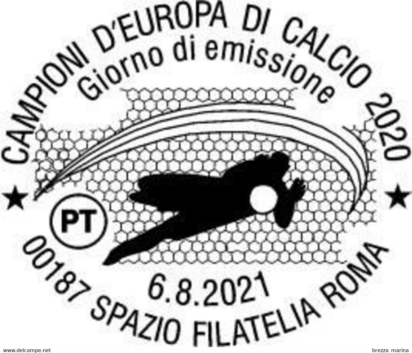 Nuovo - MNH - ITALIA - 2021 - Italia - Campioni D’Europa Di Calcio 2020 – B Zona 1 - Alfanumerico - 2021-...: Mint/hinged