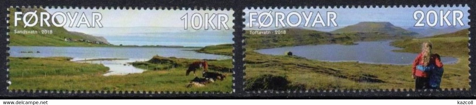 Faroe Islands 2018. Lakes. Landscapes.  MNH** - Faeroër