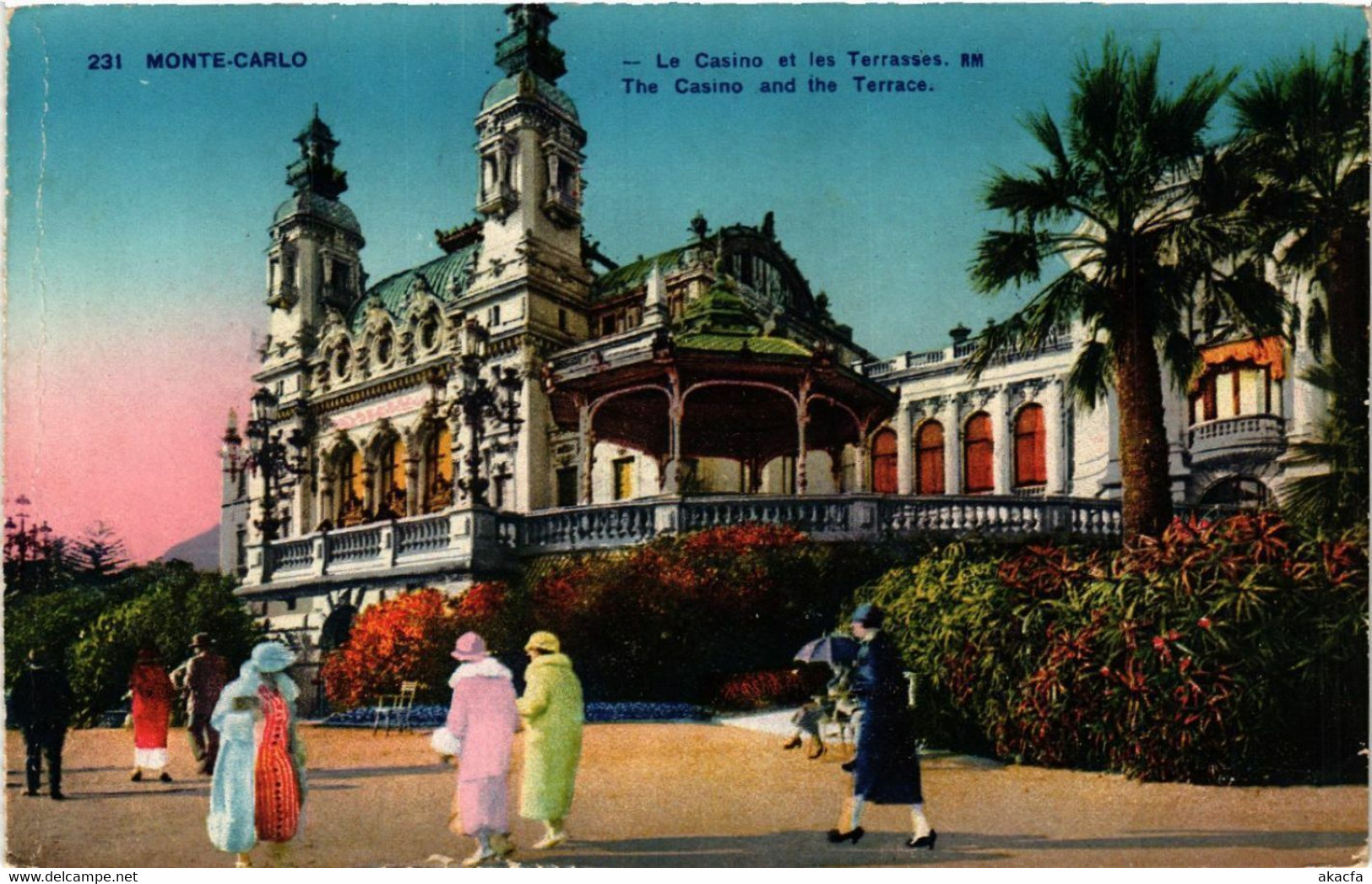 CPA AK MONACO - MONTE-CARLO - Le Casino Et Les Terrasses (476796) - Les Terrasses