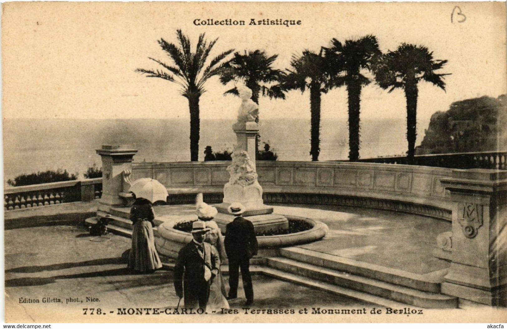 CPA AK MONACO - MONTE-CARLO - Les Terrasses Et Monument (476915) - Terrassen