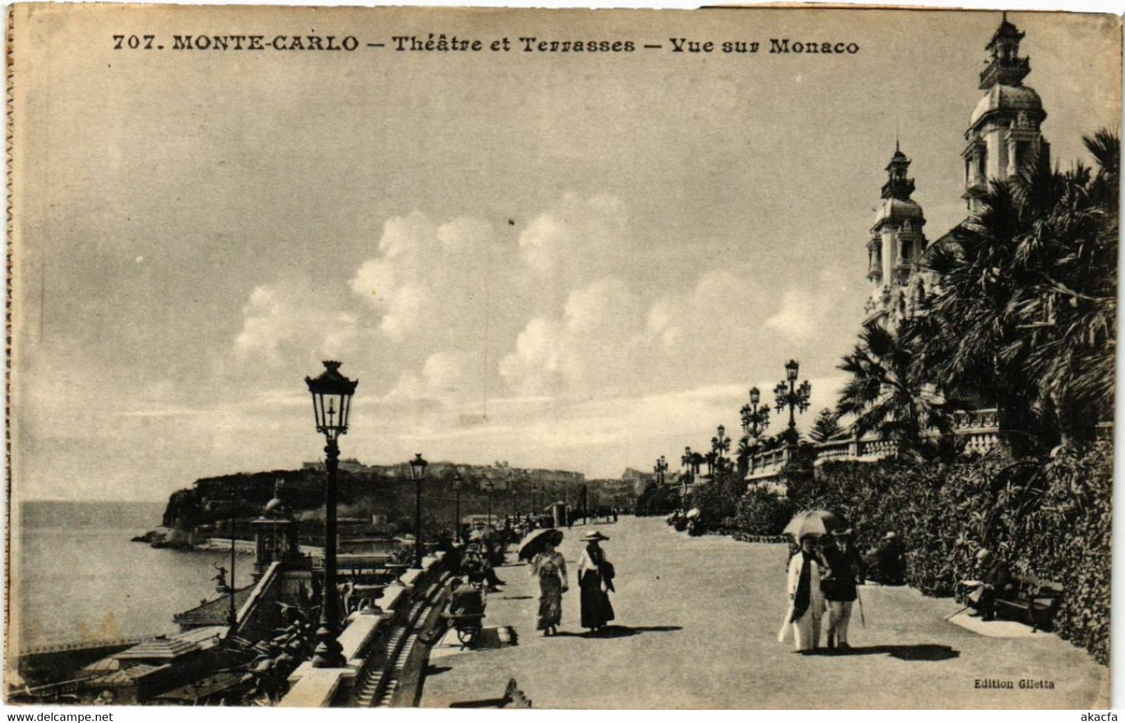 CPA AK MONACO - MONTE-CARLO - Theatre Et Terrasses (477003) - Le Terrazze