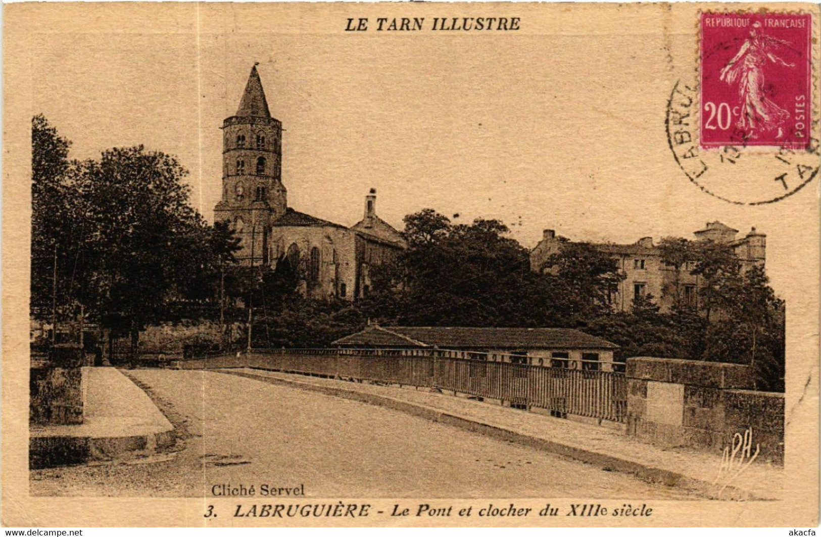 CPA LABRUGUIRE - Le Pont Et Clocher (477649) - Labruguière