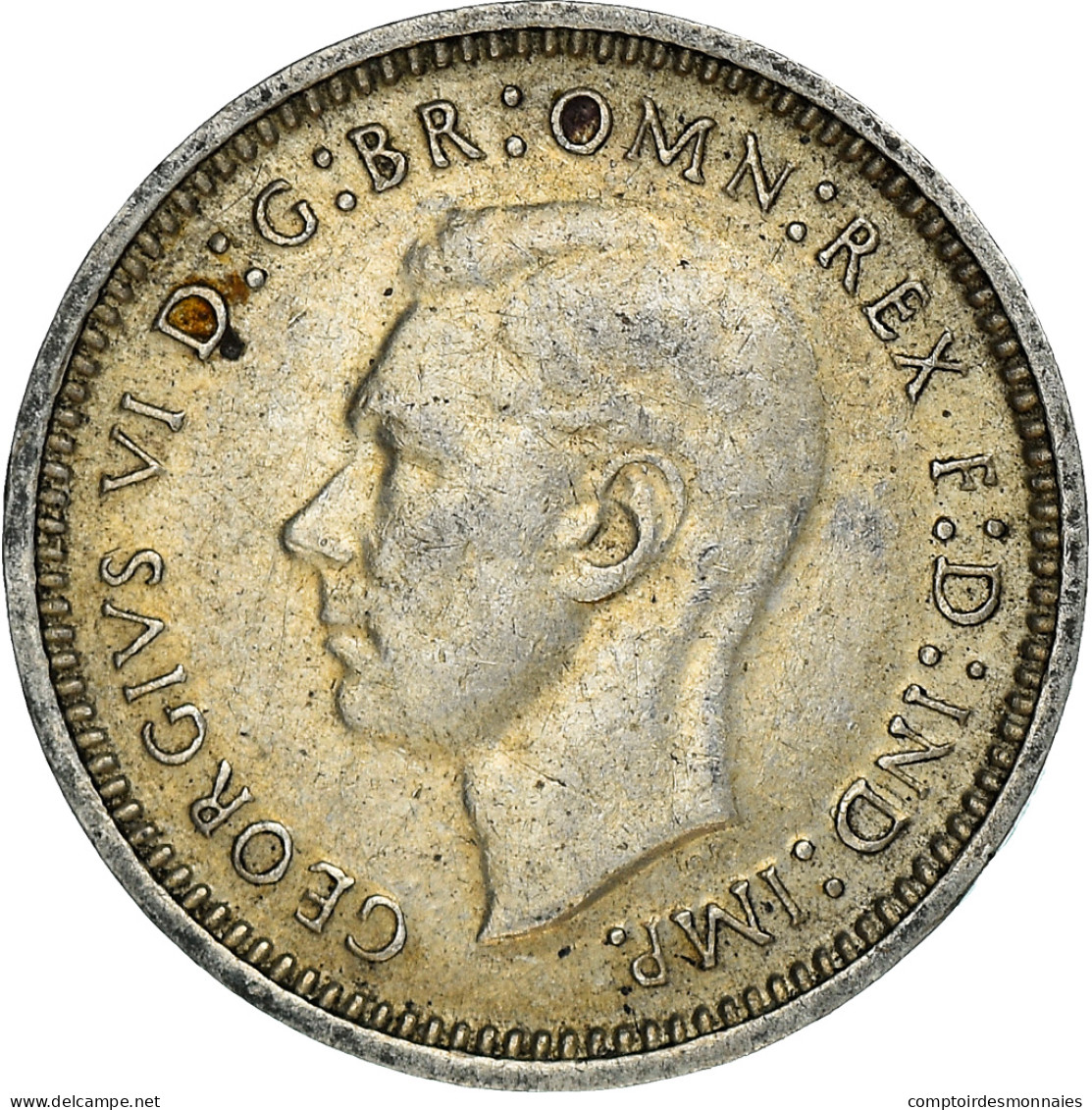 Monnaie, Australie, George VI, Threepence, 1943, Melbourne, TTB, Argent, KM:37 - Victoria