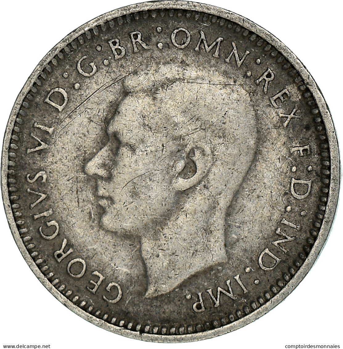 Monnaie, Australie, George VI, Threepence, 1943, Melbourne, TTB, Argent, KM:37 - Victoria