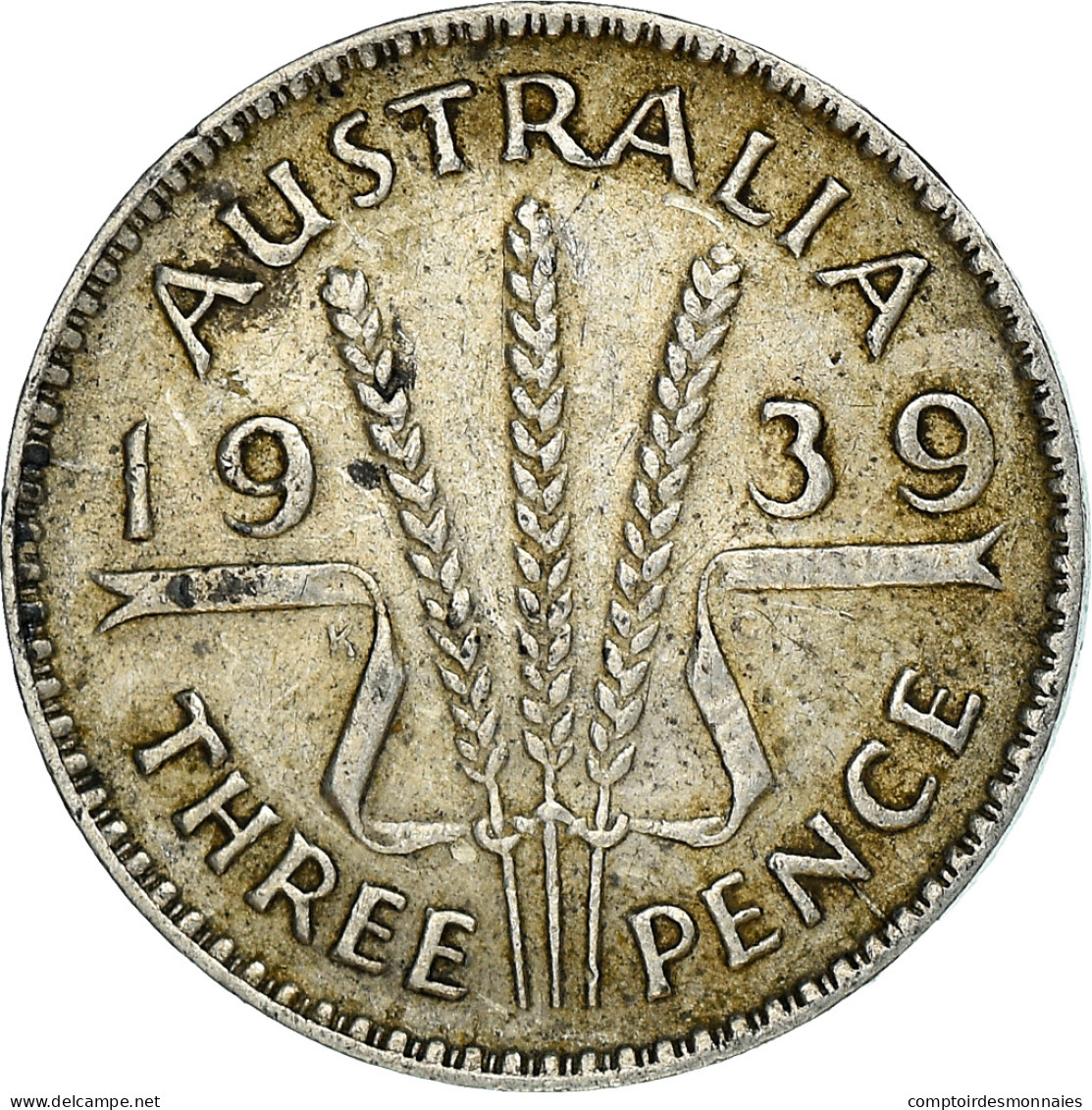 Monnaie, Australie, George VI, Threepence, 1939, Melbourne, TTB, Argent, KM:37 - Victoria