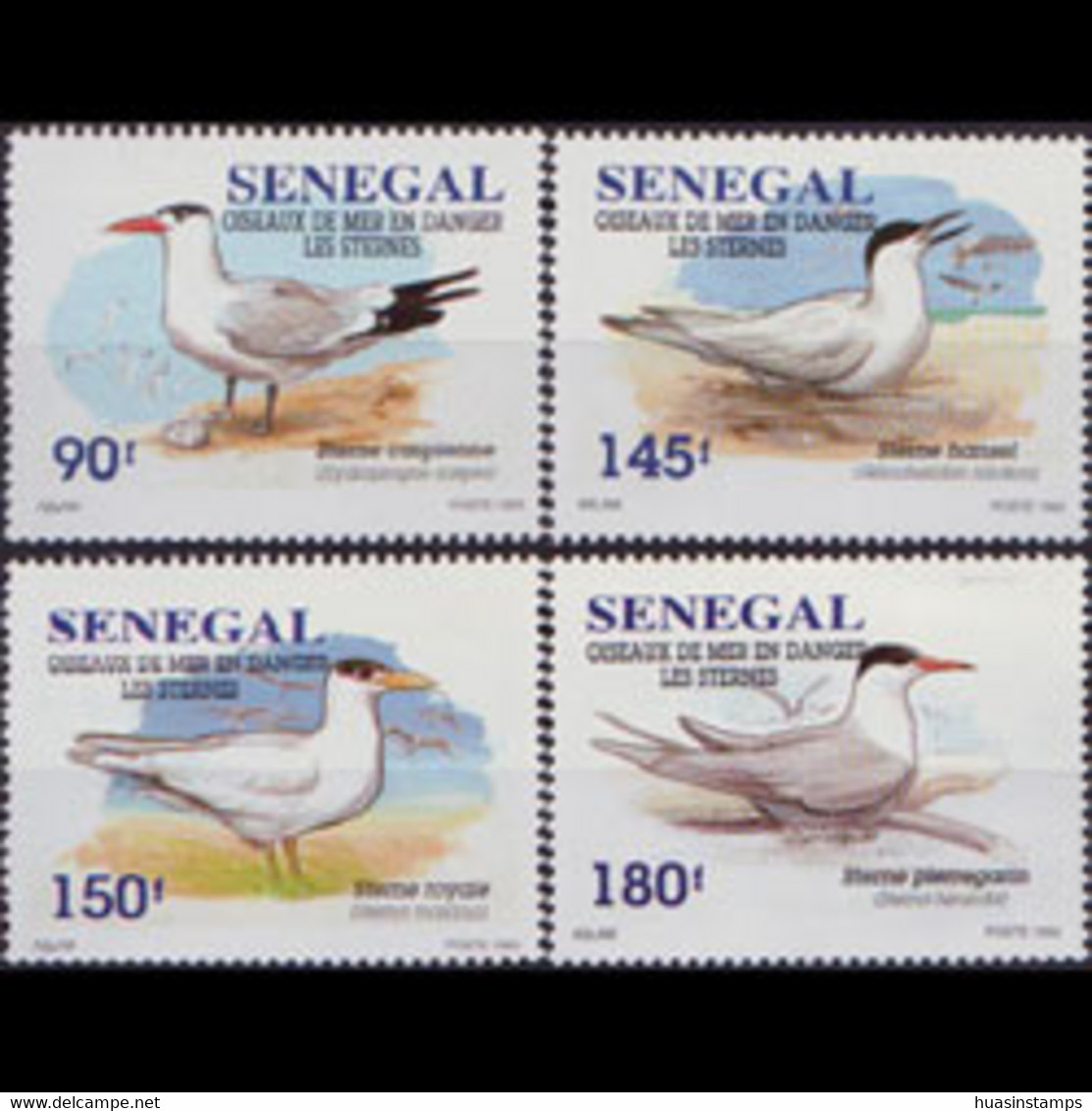 SENEGAL 1995 - Scott# 1183-6 Endang.Birds Set Of 4 MNH - Sénégal (1960-...)